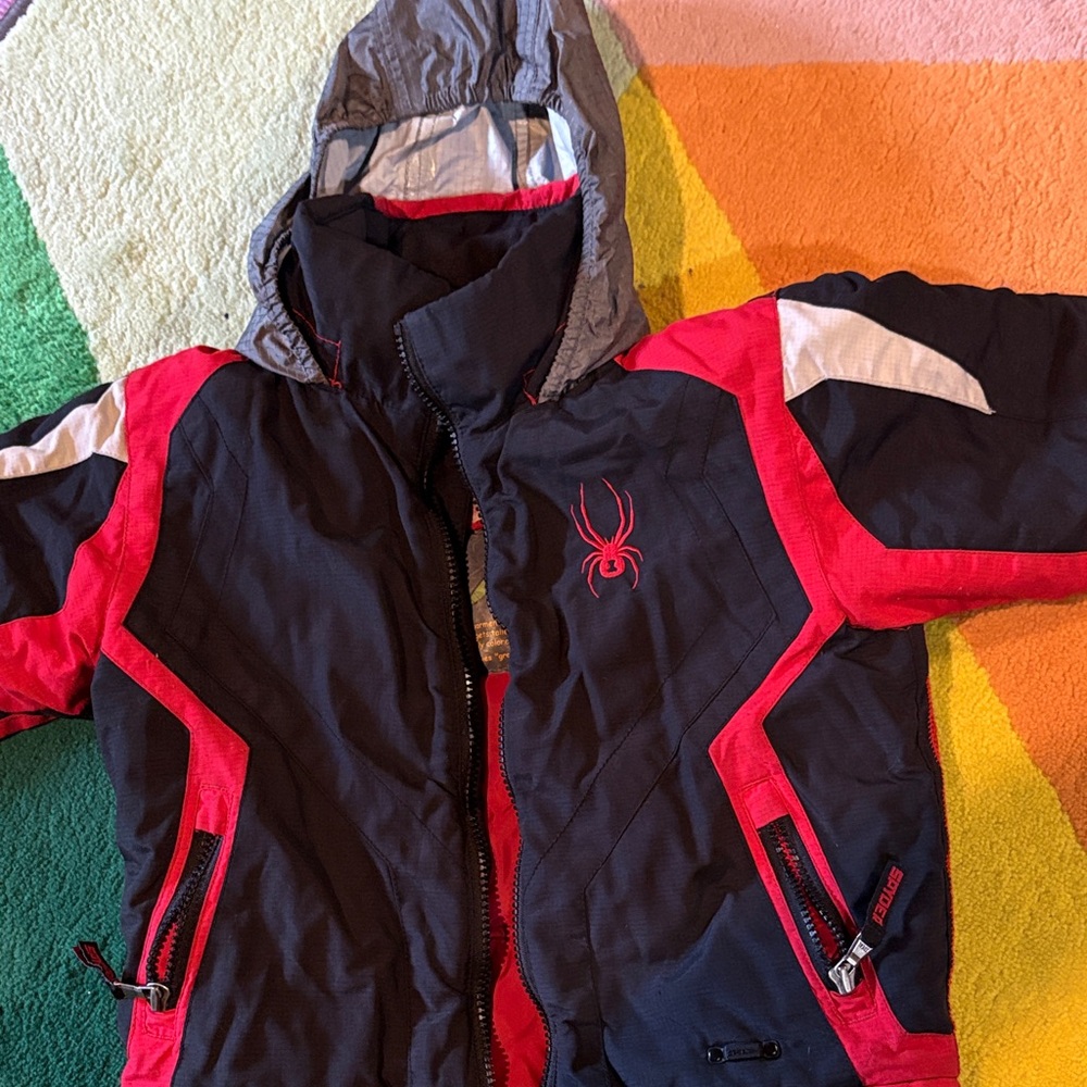 Black & Red Winter coat